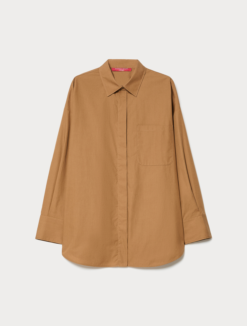 Cotton poplin shirt - TAWNY - Marina Rinaldi