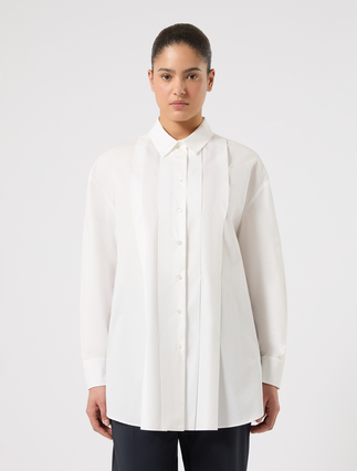 Camicia in microtwill di cotone - BIANCO OTTICO