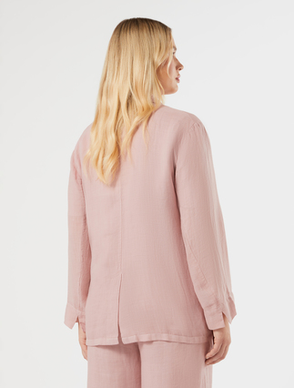 Ramie twill tunic - ANTIQUE ROSE - Marina Rinaldi - 4