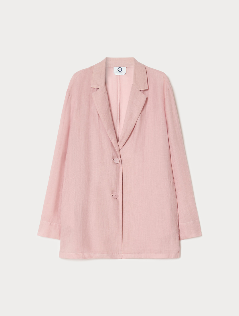 Ramie twill tunic - ANTIQUE ROSE - Marina Rinaldi