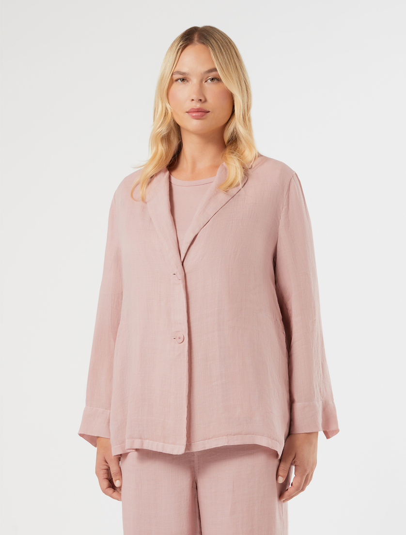 Ramie twill tunic - ANTIQUE ROSE - Marina Rinaldi - 3