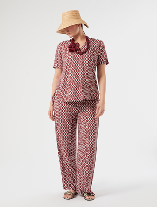 Viscose print blouse - Marina Rinaldi