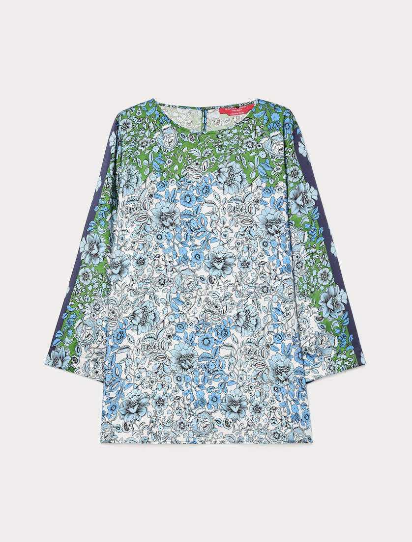 Viscose twill tunic - IVORY - Marina Rinaldi