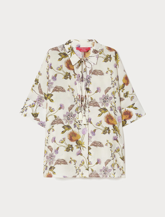 Oversized crepon shirt - Marina Rinaldi