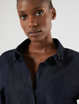 Lightweight denim shirt dress - BLUE JEANS - Marina Rinaldi - 5
