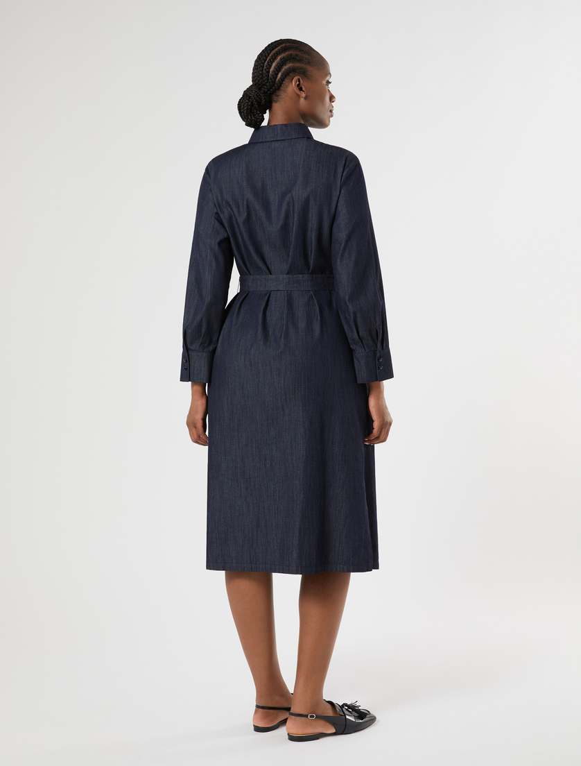 Lightweight denim shirt dress - BLUE JEANS - Marina Rinaldi - 4