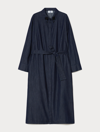 Lightweight denim shirt dress - Marina Rinaldi