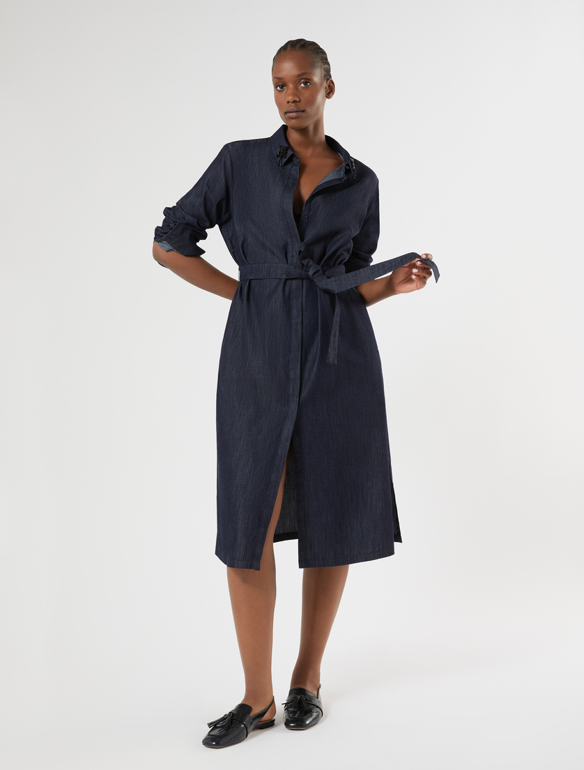 Lightweight denim shirt dress - Marina Rinaldi
