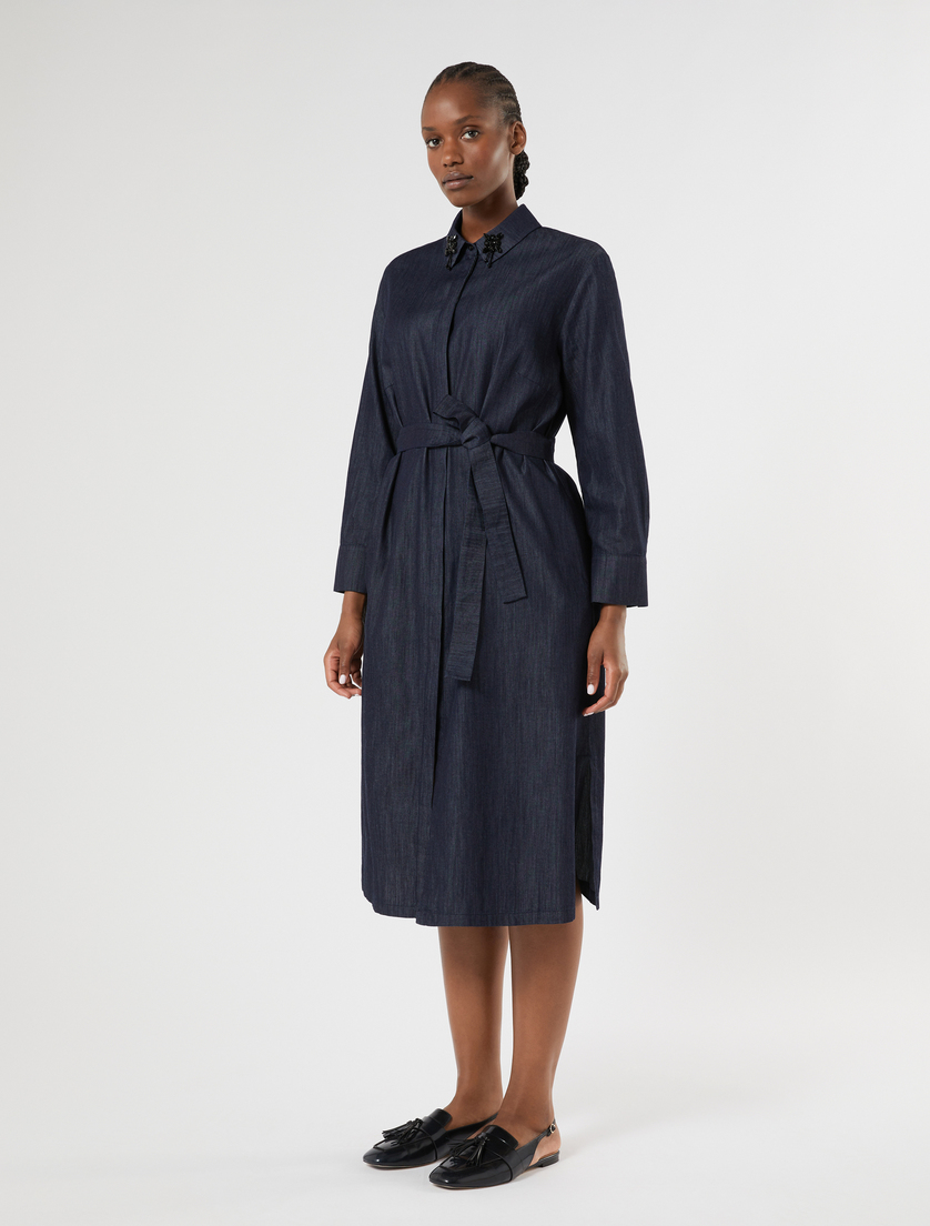 Lightweight denim shirt dress - BLUE JEANS - Marina Rinaldi - 3