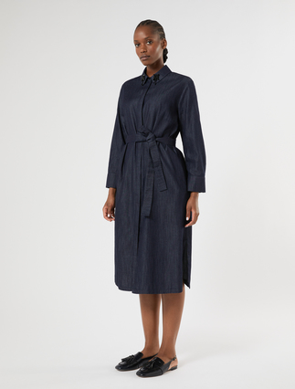 Lightweight denim shirt dress - BLUE JEANS - Marina Rinaldi - 3