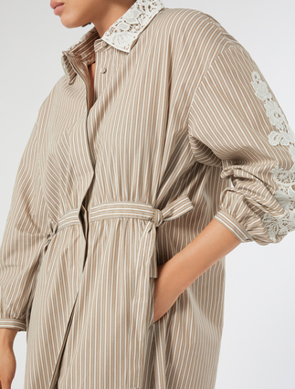 Cotton poplin shirt dress - IVORY - Marina Rinaldi - 5