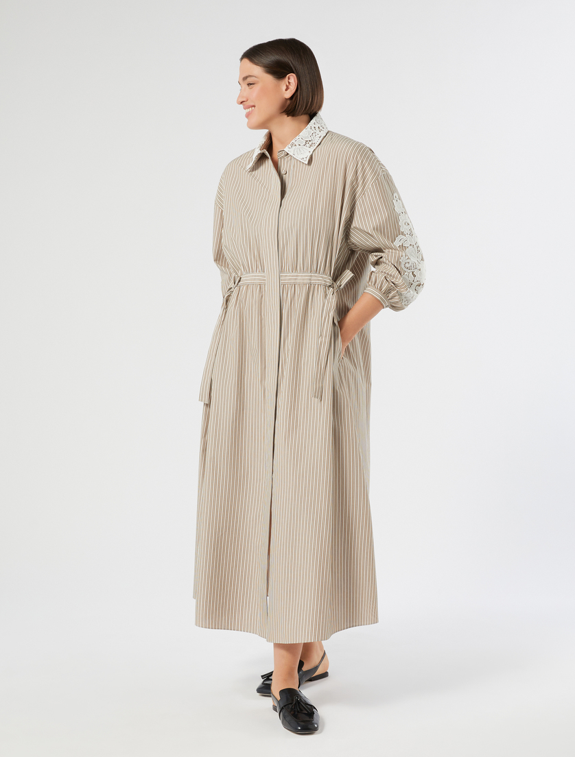 Cotton poplin shirt dress - Marina Rinaldi