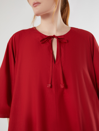 Cotton-poplin dress - RED - Marina Rinaldi - 5
