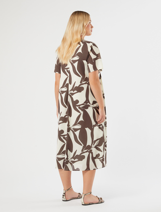 Long poplin dress - IVORY - Marina Rinaldi - 4