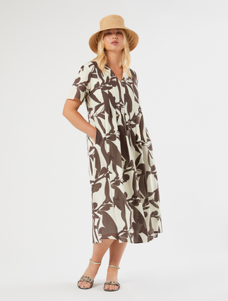 Long poplin dress - Marina Rinaldi