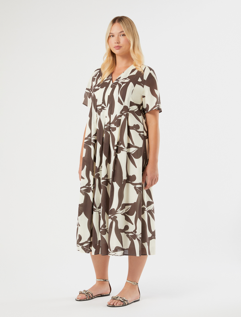 Long poplin dress - IVORY - Marina Rinaldi - 3