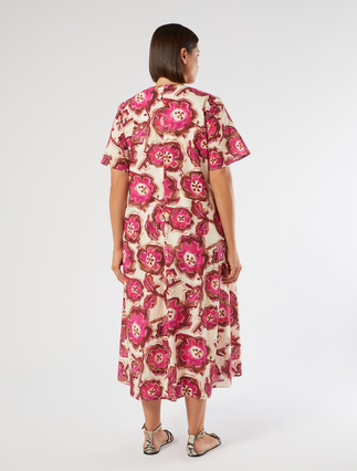 Long poplin dress - POWDER - Marina Rinaldi - 4