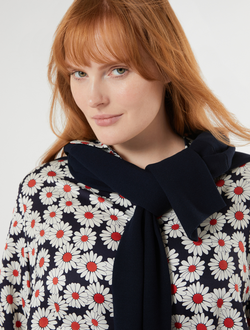 Printed twill shirt dress - ULTRAMARINE - Marina Rinaldi - 5