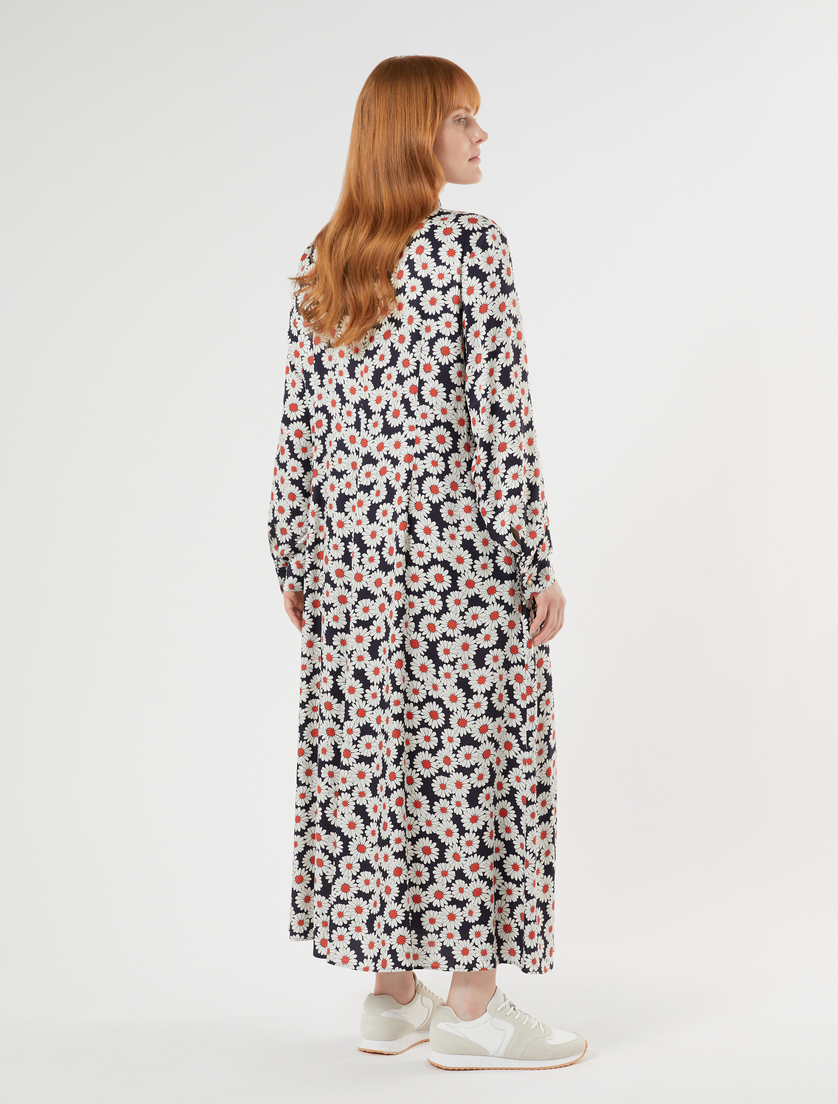 Printed twill shirt dress - ULTRAMARINE - Marina Rinaldi - 4