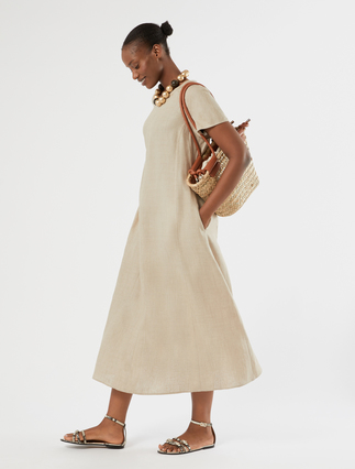 Faded linen dress - Marina Rinaldi