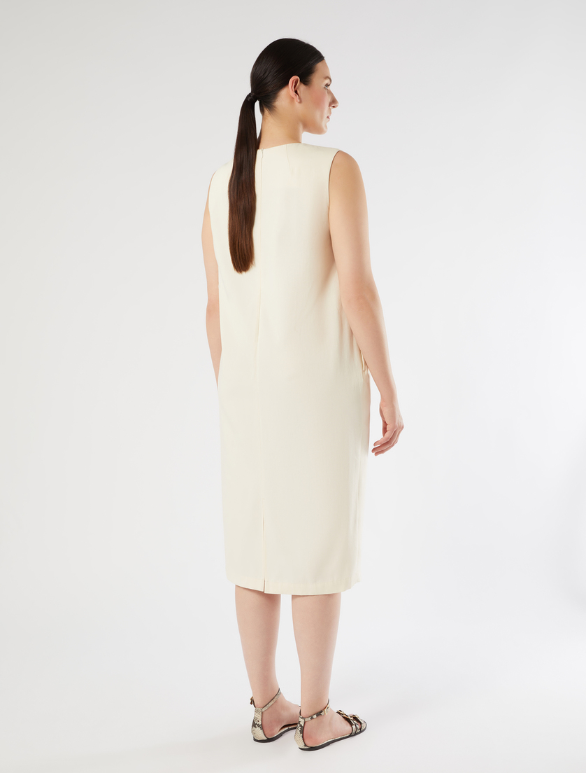 Abito in ottoman di cotone - ECRU - Marina Rinaldi - 4