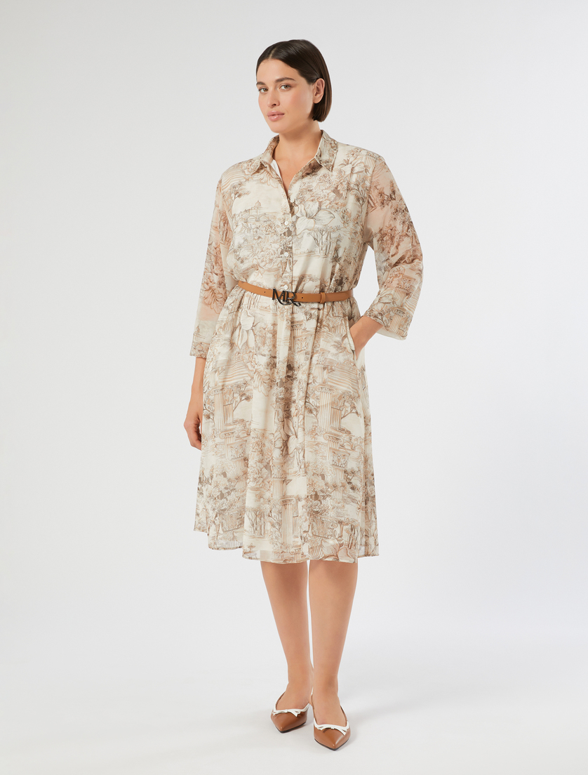 Printed georgette dress - Marina Rinaldi