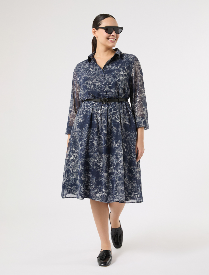 Printed georgette dress - Marina Rinaldi