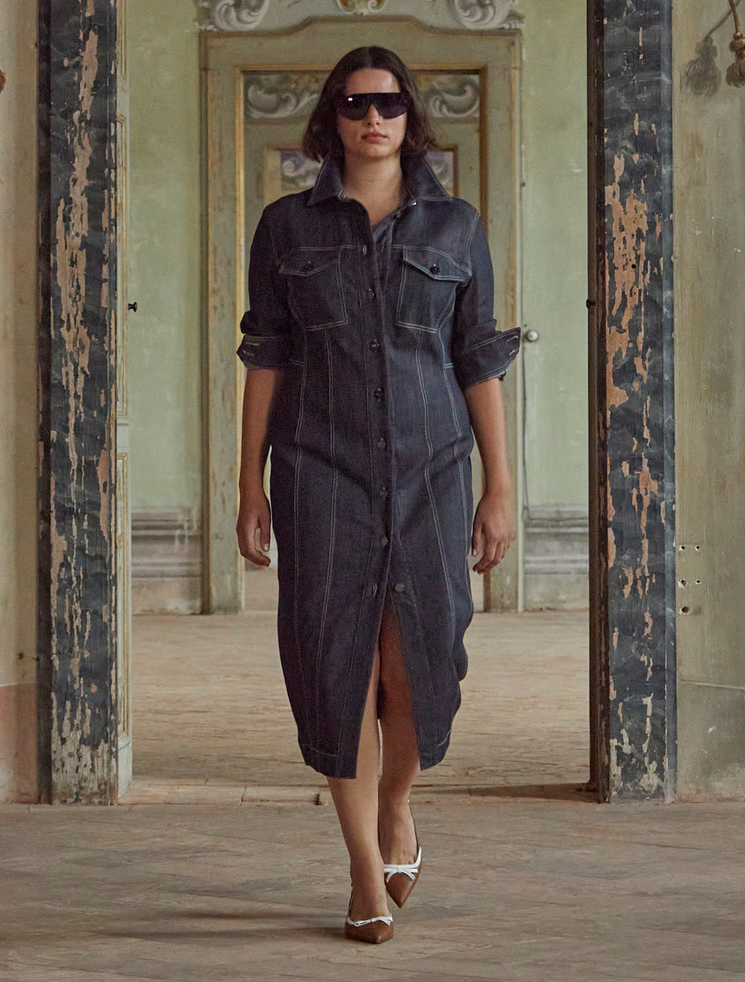 Abito chemisier in cotone - Marina Rinaldi