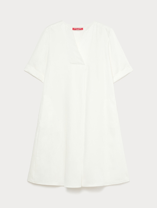 Linen-blend twill dress - Marina Rinaldi