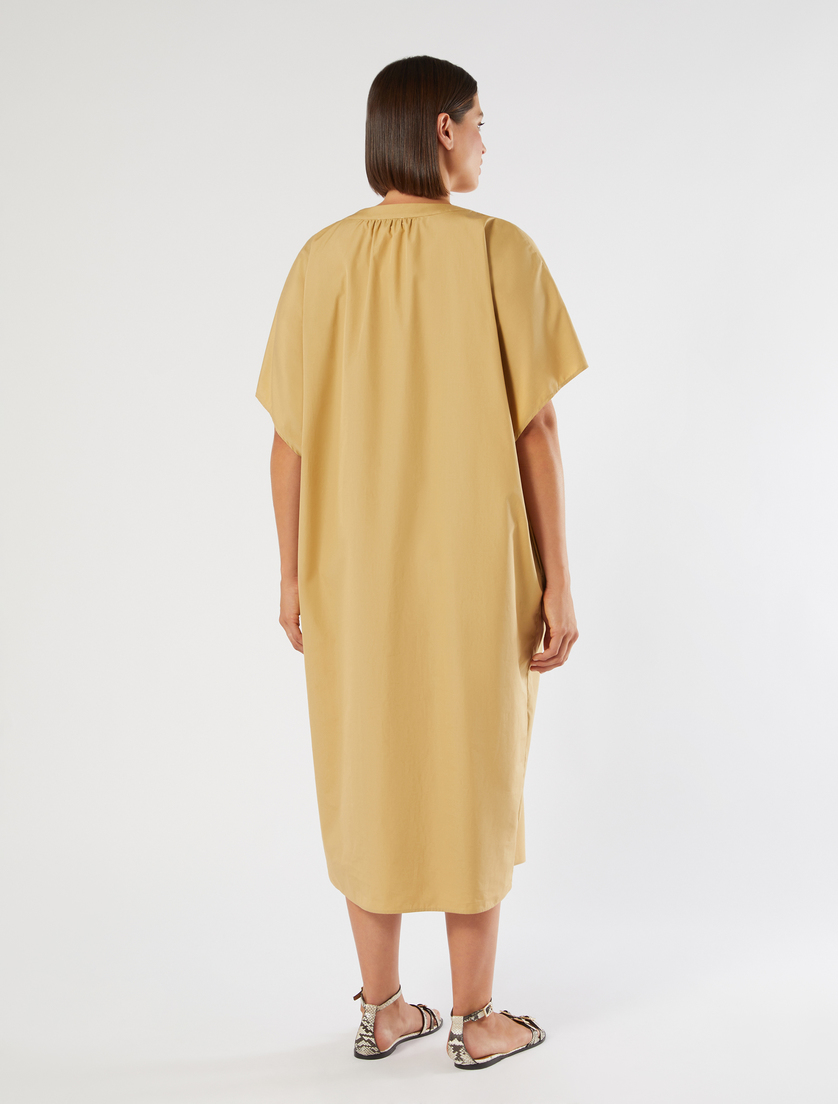 Cotton poplin dress - CAMEL - Marina Rinaldi - 4