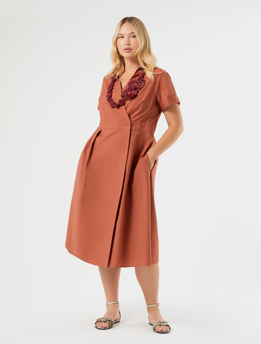 Abito in tela di cotone - TERRACOTTA - Marina Rinaldi - 2