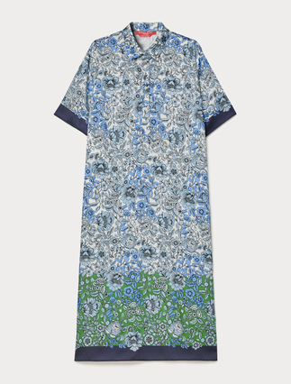 Printed twill dress - Marina Rinaldi