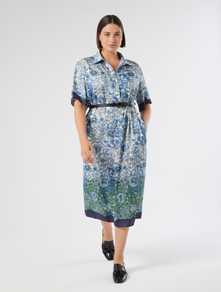 Printed twill dress - Marina Rinaldi