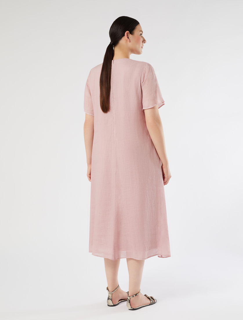 Ramie twill dress - ANTIQUE ROSE - Marina Rinaldi - 4