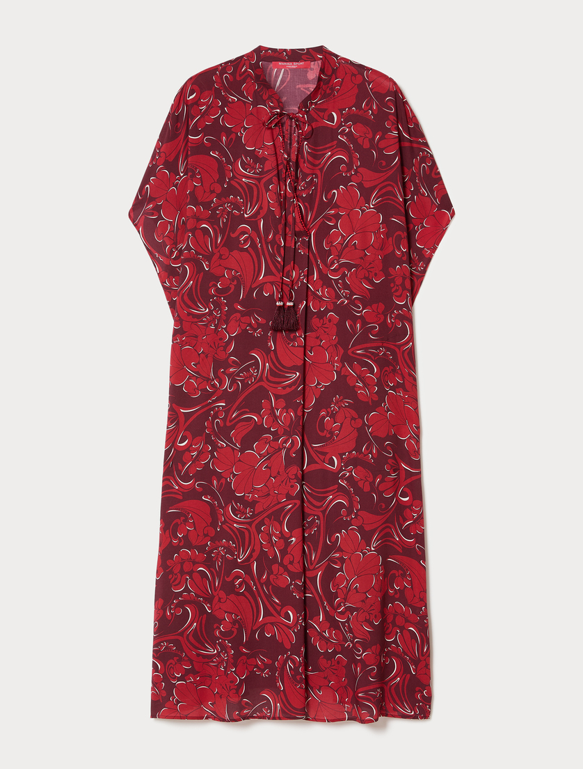 Caftan en viscose - ROUGE MARRON - Marina Rinaldi