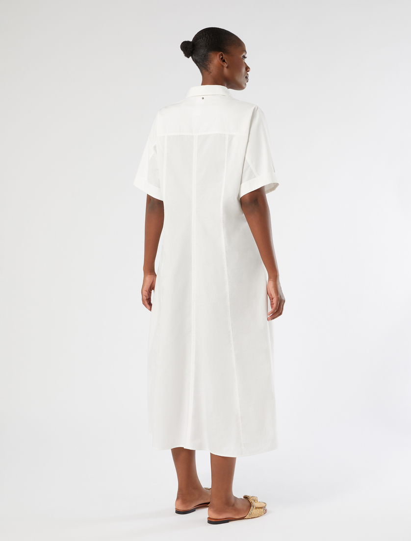Robe en popeline de coton - IVOIRE - Marina Rinaldi - 4