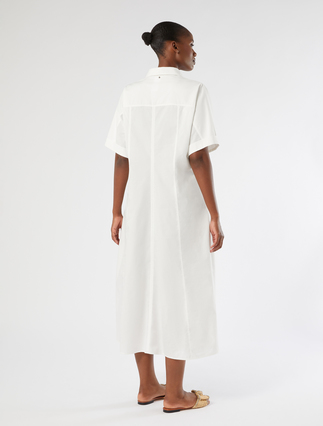 Cotton-poplin dress - IVORY - Marina Rinaldi - 4