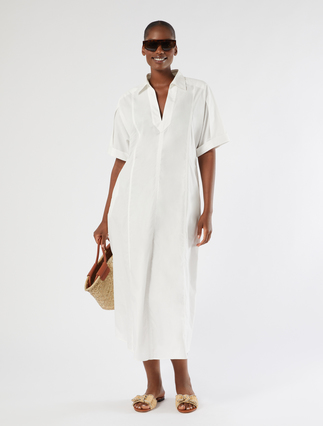 Cotton-poplin dress - Marina Rinaldi