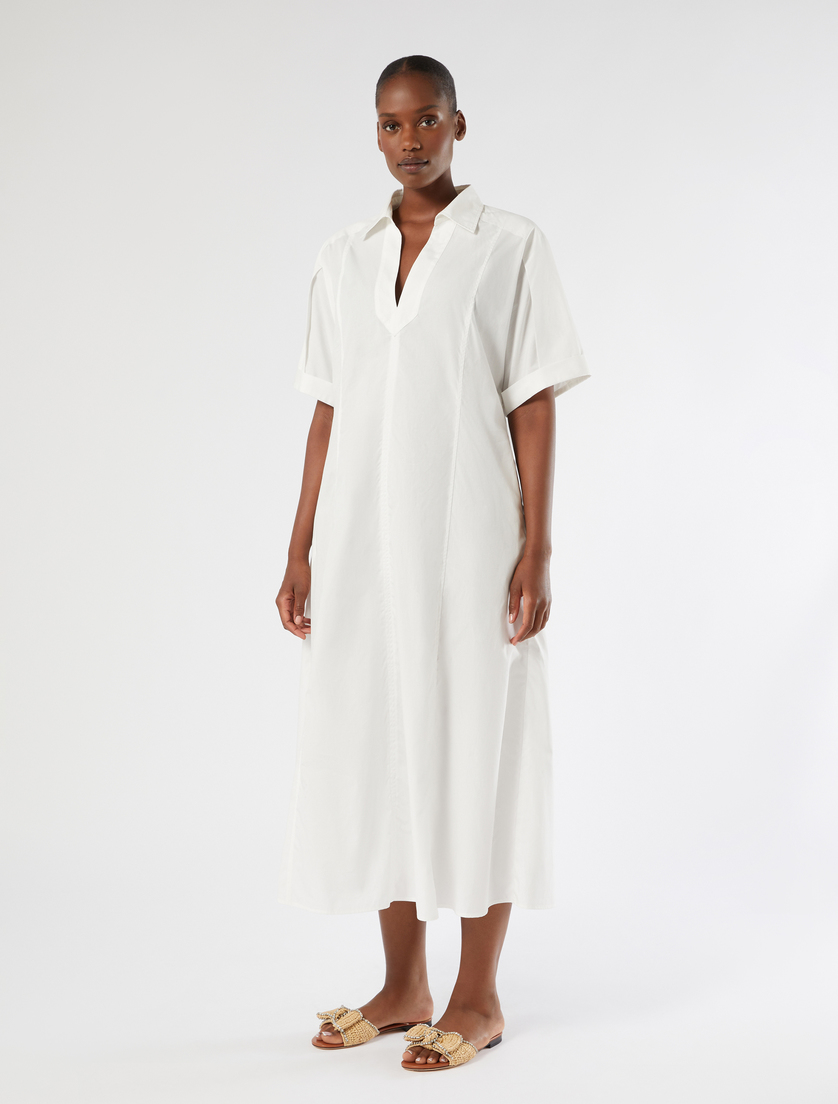Robe en popeline de coton - IVOIRE - Marina Rinaldi - 3