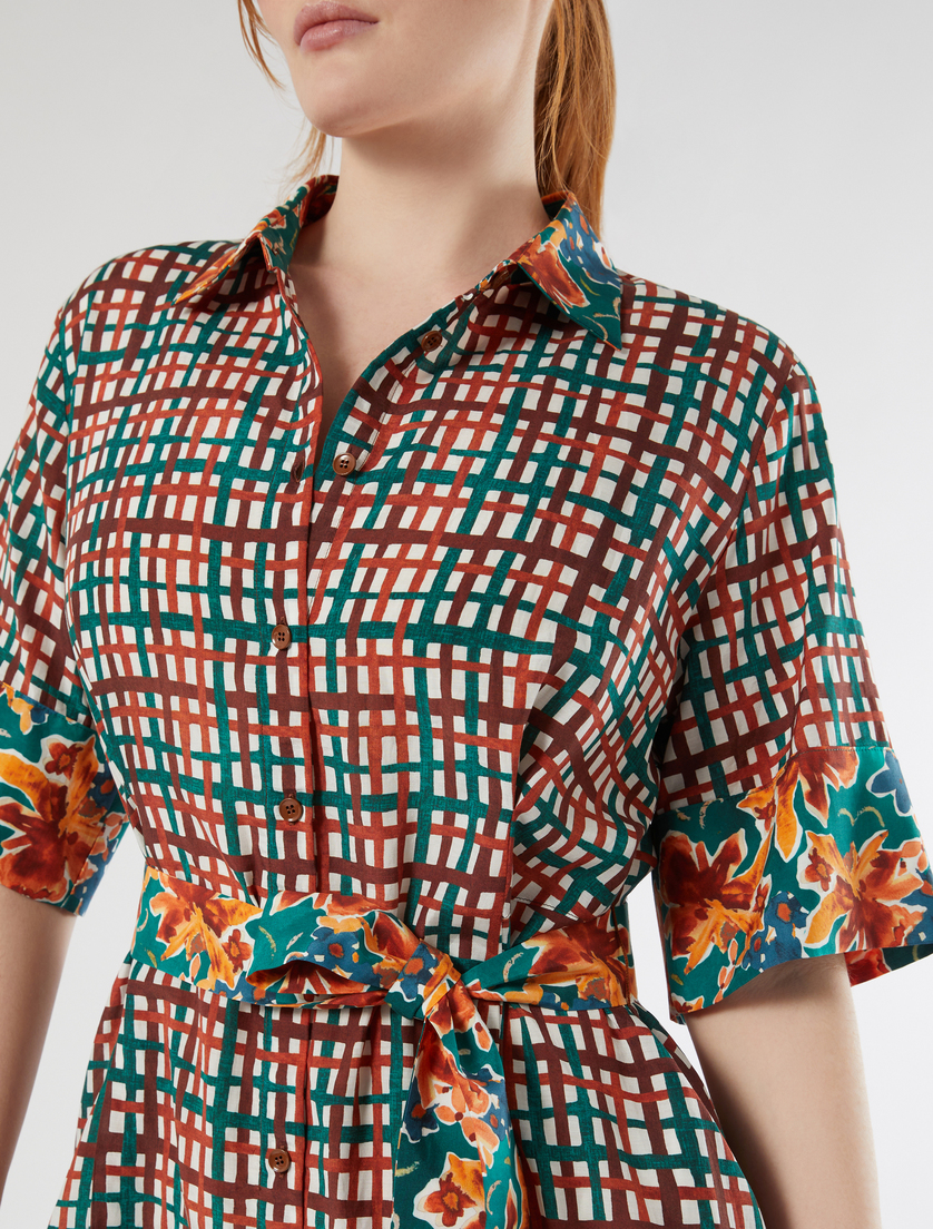 Muslin shirt dress - MULTICOLOUR - Marina Rinaldi - 5