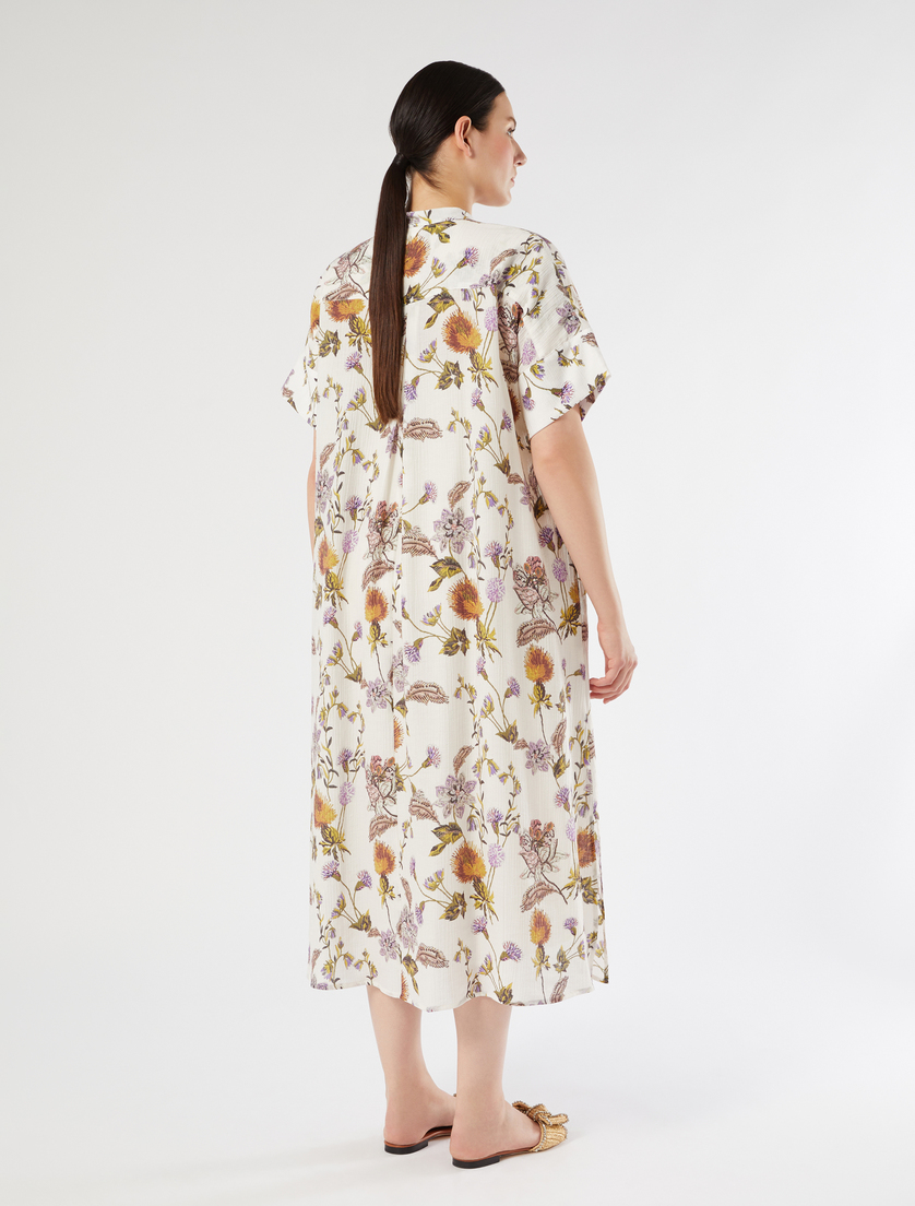 Crepon print dress - WHITE - Marina Rinaldi - 4