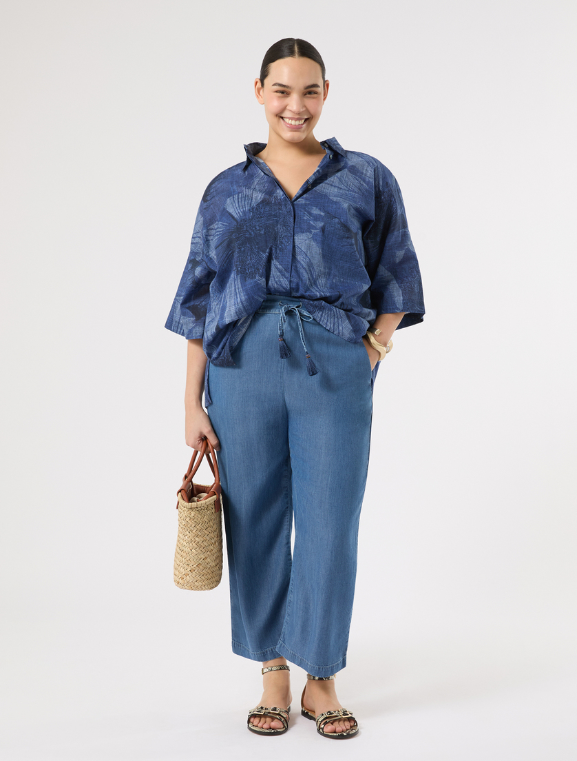 Cotton voile shirt - Marina Rinaldi