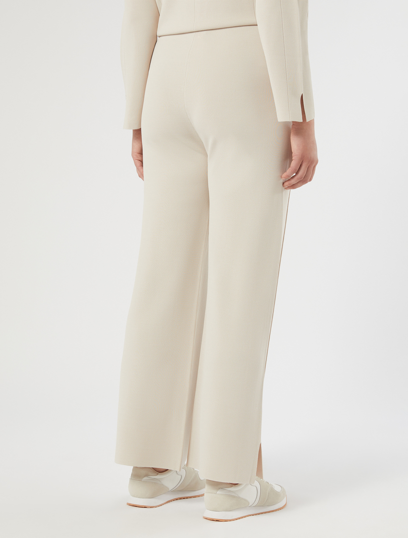 Viscose knit trousers - ECRU - Marina Rinaldi - 4