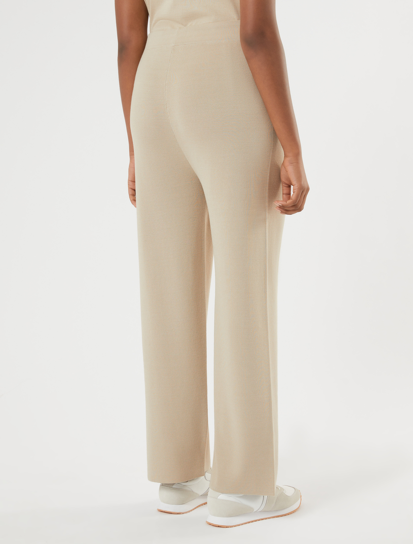 Knit trousers - BEIGE - Marina Rinaldi - 4