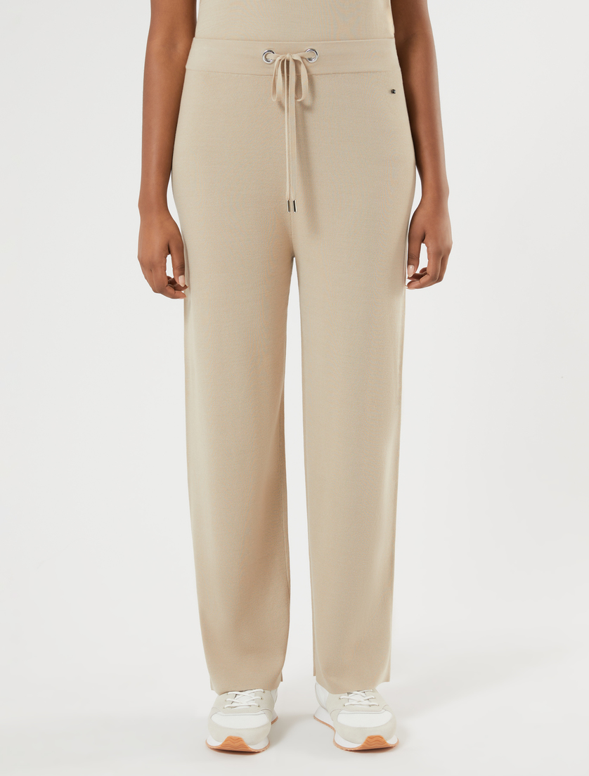 Knit trousers - BEIGE - Marina Rinaldi - 3
