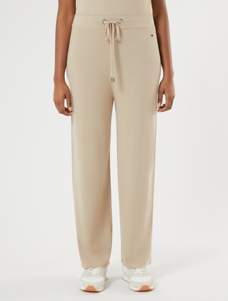 Knit trousers - BEIGE