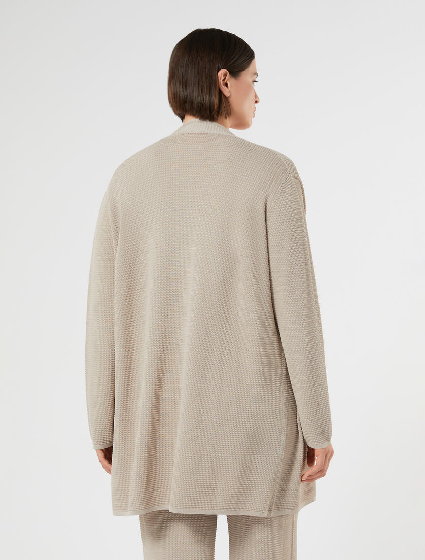 Viscose knit cardigan - TURTLEDOVE - Marina Rinaldi - 4