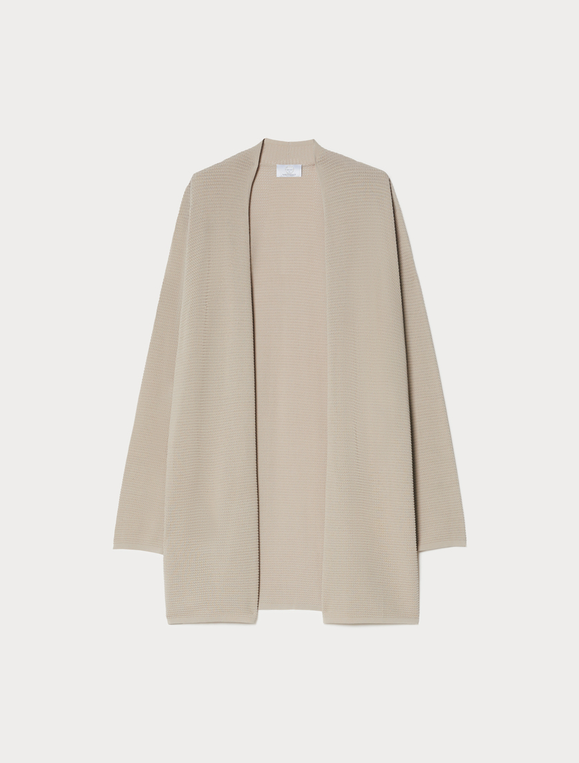 Viscose knit cardigan - TURTLEDOVE - Marina Rinaldi