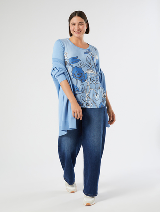 Viscose crepe cardigan - Marina Rinaldi