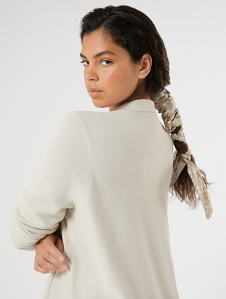 Viscose pocket cardigan - ECRU - Marina Rinaldi - 5